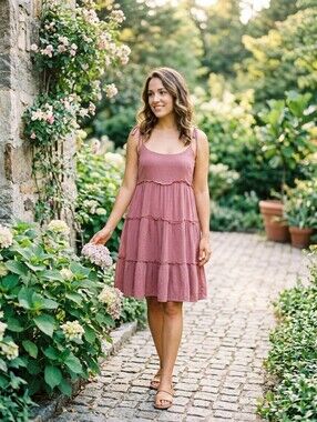 Dreimp Baby Doll Sleeveless Dress.